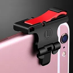 Ancestors Combo Pack Of Pubg Mobile Gaming Controller Sensitive Aim and Fire Red Black Triggers L1 R1 Button Mobile Gamepad (2PAIR) Finger Sleeve WITH (1POUCH) for Pubg/Free Fire/Cod MobileJoystick image 4