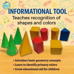 harfi works Educational Math & Physics Teaching Aids large size 12-Piece 3D Geometry Model image 4