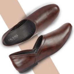 Ethnic Fashion Festive Wedding Occasion Nagra Lightweight Slip On Jutis and Mojaris For Men-image-47