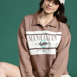 dressberry Women Full Sleeve Color Block Sweatshirt-picture-13
