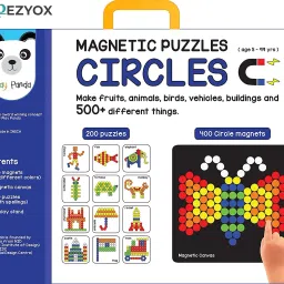Play Panda Magnetic Puzzles : Circles - Includes 400 Magnets, 200 Puzzles-image-18