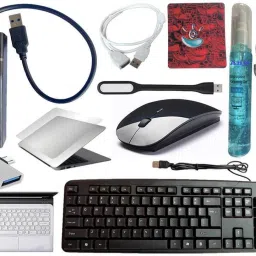 ANJO Keyboard-Wireless Mouse-Pad-USB Hub 3.0-3in1 Cleaner-2in1 OTG-Ext-LED-Skin Combo Set-image-50