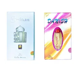 RAVIOUR LIFESTYLE Set Of 2 Sultan & Danish Alcohol Free Attar- 8 ml Each-52