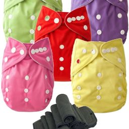 Reusable & Washable Cloth Diaper – 5 Pc | Adjustable Size | 0-3 Years-image-36