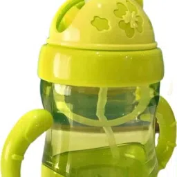 Baby Soft Straw Feeding Sipper Twin Handle Anti Spill Sippy Cup Kid Water Bottle-image-24