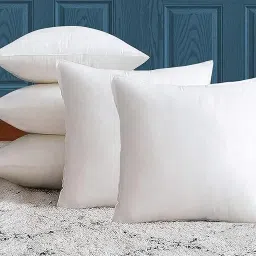 Polyester Fibre Solid Cushion Pack of 5-image-3