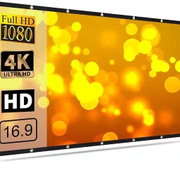 royality 7 Ft. x 4 Ft. 16:9 Aspect Ratio 92 Inches Diagonal Supports UHD-3D-4K Technology Universal Eyelets Type Projector Screen (Width 214 cms x 122 cms Height) Projector Screen (Width 214 cm x 122 cm Height)-21