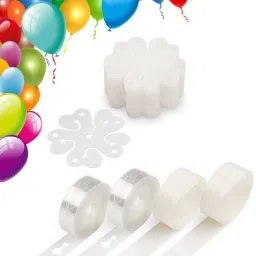 Solid Balloon Strip Kit for Arch Garland 2 roll, 200 Dot Glue,12Flower Clips Balloon-image-27
