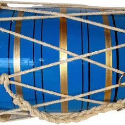 Blue Baby Dholak Rope & Rings Dholak-10
