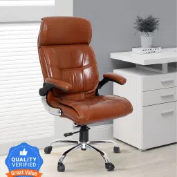 Leatherette Office Adjustable Arm Chair-picture-7