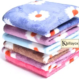 Khillayox Microfiber Soft Face Towel/Rumal for Women's, Kids and Babies-400 GSM(25x25 CM) ["Multicolor"] Handkerchief-image-37