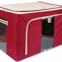 E Solutions WARDROBE ORGANISER/STORAGE BOX-394 (24LITERS) Poly-canvas Laundry Bag-image-73