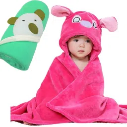 Embroidered Crib Hooded Baby Blanket for AC Room-image-4