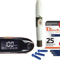 Glucometer with 25 Strips Glucometer-9