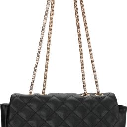 Black Women Sling Bag - Medium Quilted-image-90