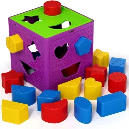Shape sorter Cube Geometric Smart Activity Fun and Learning Blocks Best Gift Toy-picture-28