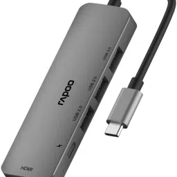 RAPOO XD100C-PD Charging,5Gbps Data transfer,4K HDMI,3USB A Port- 5 in 1- C Type XD100C USB Hub-image-23