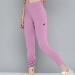 hrx by hrithik roshan Printed Women Purple Tights-picture-43