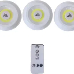 DIOXIT 3PCS Under Cabinet Light Wireless LED Night Lamp Battery Power Remote Control Ceiling Lamp-27