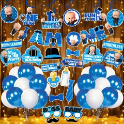 Boss Baby Theme Birthday Combo | 1st Birthday Decorations Items (Pack Of 51)-15