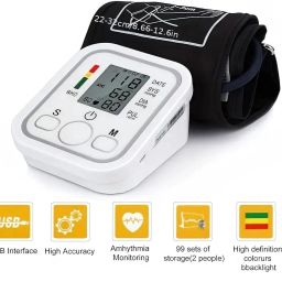 Aika CG-101 Multipurpose Cold Gel Pack, and LS-101 3-Ball Lung Exerciser Spirometer Health Combo Pack: AK-555 Digital Blood Pressure Monitor with Adjustable Cuff Bp Monitor image 5