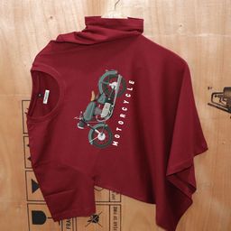 magneto Men Printed Round Neck Pure Cotton Maroon T-Shirt-picture-0