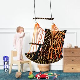 Baby Children jula 1-6 Years Old Baby with Safety Belt Swing Chair for Kids Swings-image-30