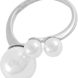 Baguette Round Band Silver Ring-image-28