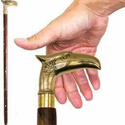 Egale Brass handle Foldable Walking Stick-picture-20
