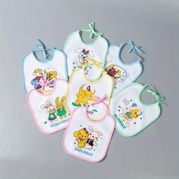 NewBorn Baby Sunday To Saturday Full Week Waterproof Bib Pack of 7-image-18