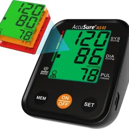 AccuSure Combo Pack XL Nebulizer Machine and 3 Color Smart Display Technology Bp Monitor image 2