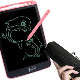Electronic LCD Writing Tablet Writing Pad Drawing Board RuffPad+Pencil Pouch-10
