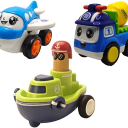 vaniha Unbreakable Four-Wheel Drive Friction Powered Diecast Toy Set-D107-picture-35