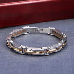 yellow chimes Stainless Steel Rhodium Bracelet-picture-40
