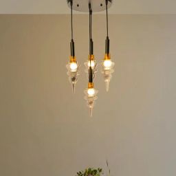 kapoor lampshades Grey Montefino Smoke Metal And Glass Hanging Light-picture-3