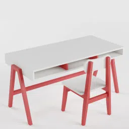 boingg! - a happy start Easel Infant Infant Desk in Red & White Colour with Chair-picture-47