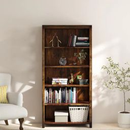 woodsworth from pepperfry Kryss Sheesham Wood Bookshelf in Scratch Resistant Provincial Teak Finish-picture-21