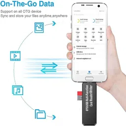 Foxne Point 3 in 1 Card Reader type C Micro USB A 3 in 1, USB 3.0 Multi-function Card Reader Card Reader image 4