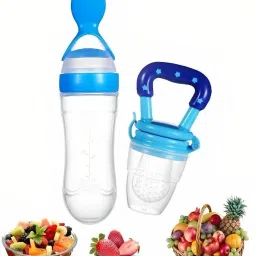Combo of Baby feeder spoon and Soother ( Food Fruit nibbler) Feeder-image-20