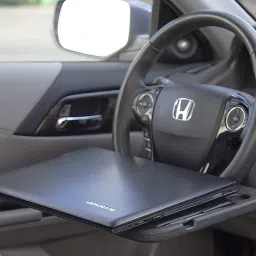Car Laptop Food Steering Wheel Tray Drink Holder Desk Double Sided Glass Holder Tray Table-picture-30