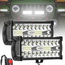 NEW* Premium Quality 36 LED 7 INCH White Light for ALL CARS & BIKES. Headlight Car LED (12 V, 32 W)-image-39