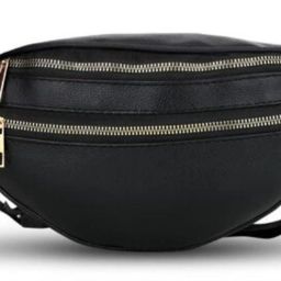 Cult Factory Waist Bag for Women Unisex Stylish Leather Black Waterproof College Girl Fashion Waist Bag-image-20