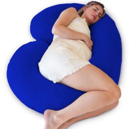 Premium quality C Shaped Microfibre Solid Pregnancy Pillow Pack of 1-image-31