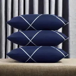 LUXURY Polyester Fibre Solid Sleeping Pillow Pack of 3-image-27