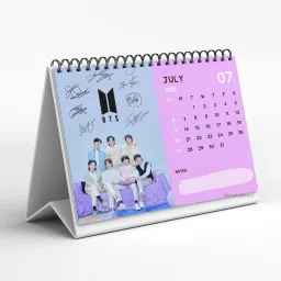 purplebees BTS Desk Calendar with Notes section with BTS Photos for Army Fans | CAL-25-3 2025 Table Calendar image 5