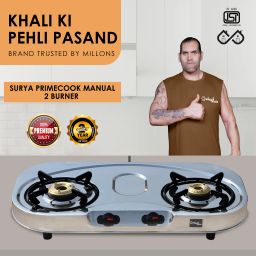 Surya Primecook Manual Classic DD Stainless Steel Manual Gas Stove-image-4
