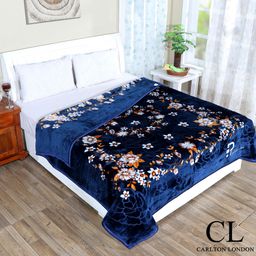 carlton london Floral Double Mink Blanket forHeavy Winter-picture-19