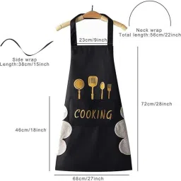 bbd kitchen shop Polyester Home Use Apron - Free Size image 4