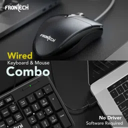 Frontech KB-0012 Wired USB Standard Desktop Keyboard Compatible with Desktop, Laptop, Mac image 2