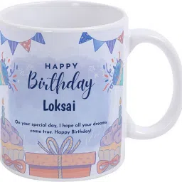 Happy Birthday Loksai / Gift for Birthday Ceramic Coffee Mug-34